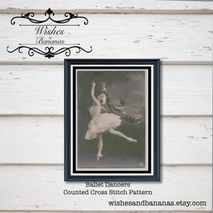 Ballet Dancers Counted Cross Stitch Design | People | Digital Download | Instant | Print at Home