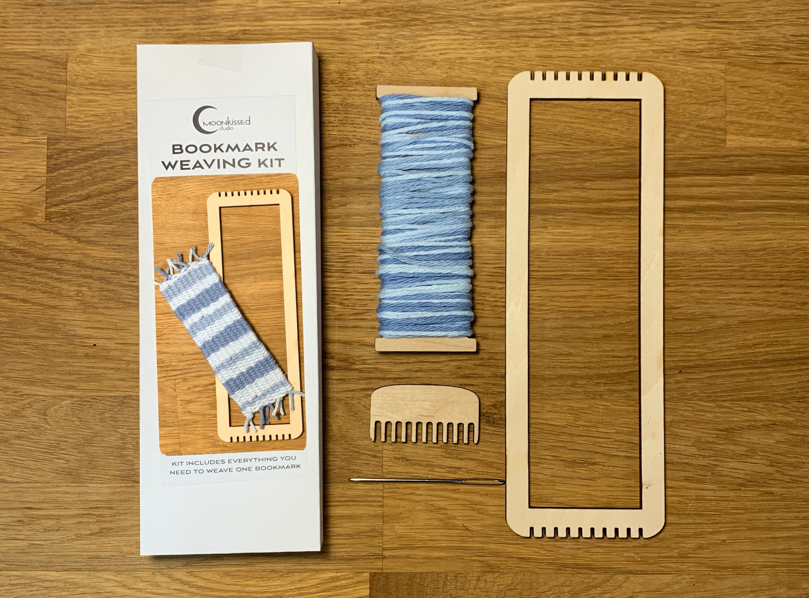 Mini Weaving Loom Kit, Bookmark Maker, Bracelet Maker, Beginner Weaving  Kit, DIY Craft Kit 