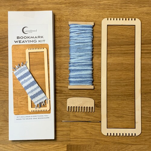 Bookmark Weaving Loom Kit Wood Green Etsy