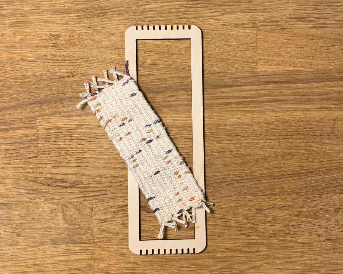 Bookmark Weaving Loom Kit Wood Natural Etsy