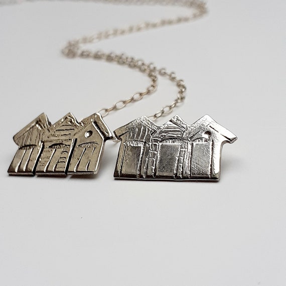 quirky silver necklace