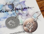 Puzzle earrings, jigsaw, dangly, light, aluminium and sterling silver, autism, dangle, sweet, gift, earrings, sweet, crafters gift