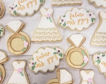 Bridal Shower Cookies Etsy