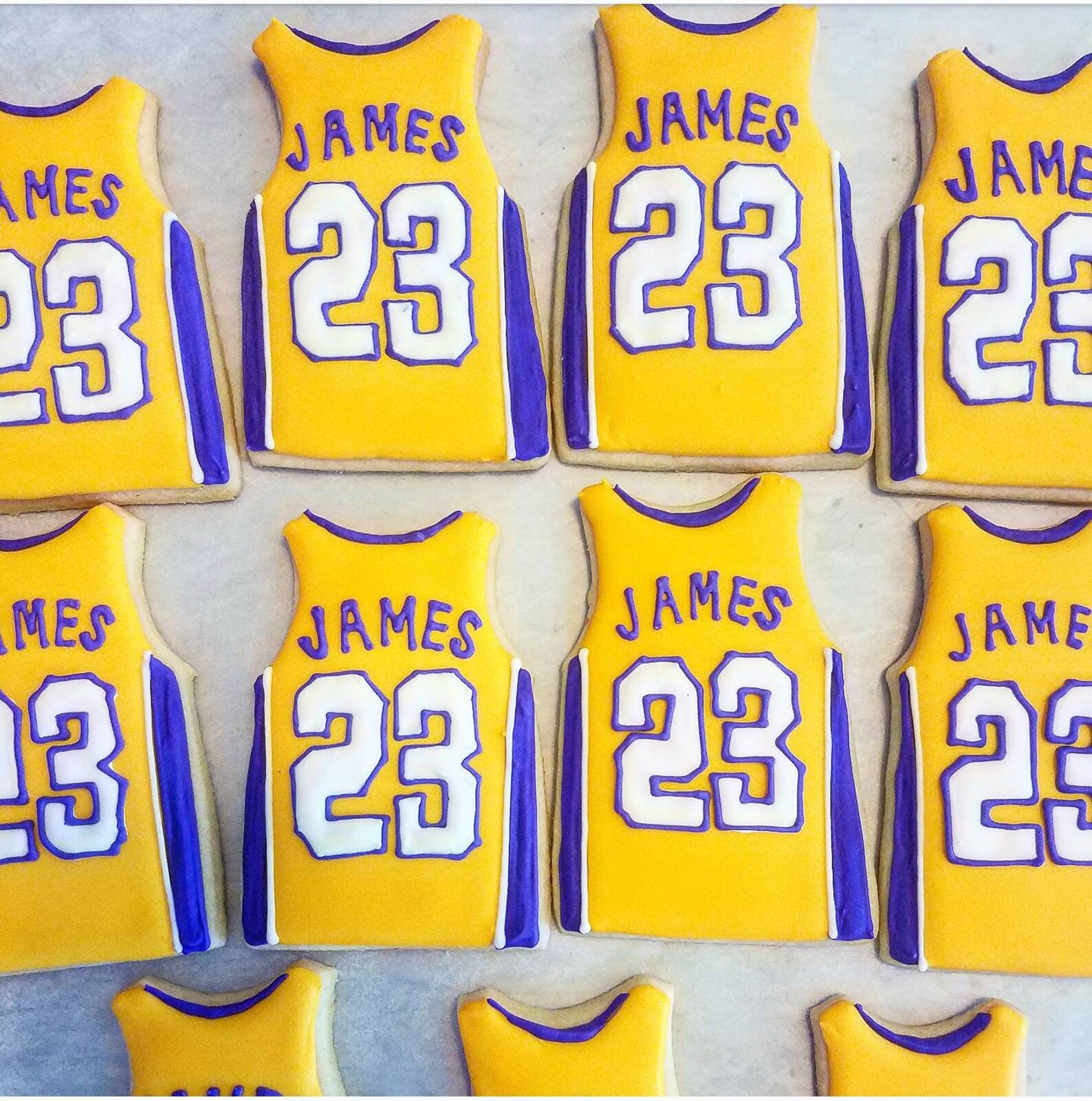 Basketball Cookies Jersey Cookies Lakers Cookies Etsy