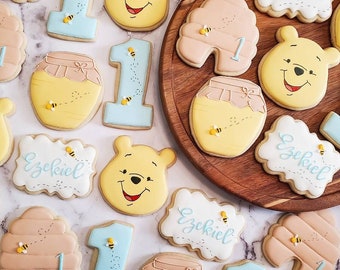 Winnie the Pooh Birthday Cookies