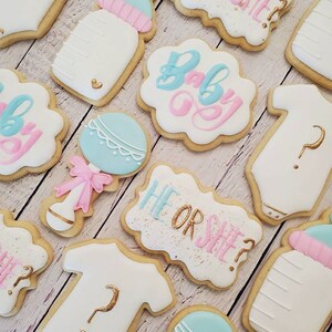 Baby Gender Reveal Cookies afbeelding 3