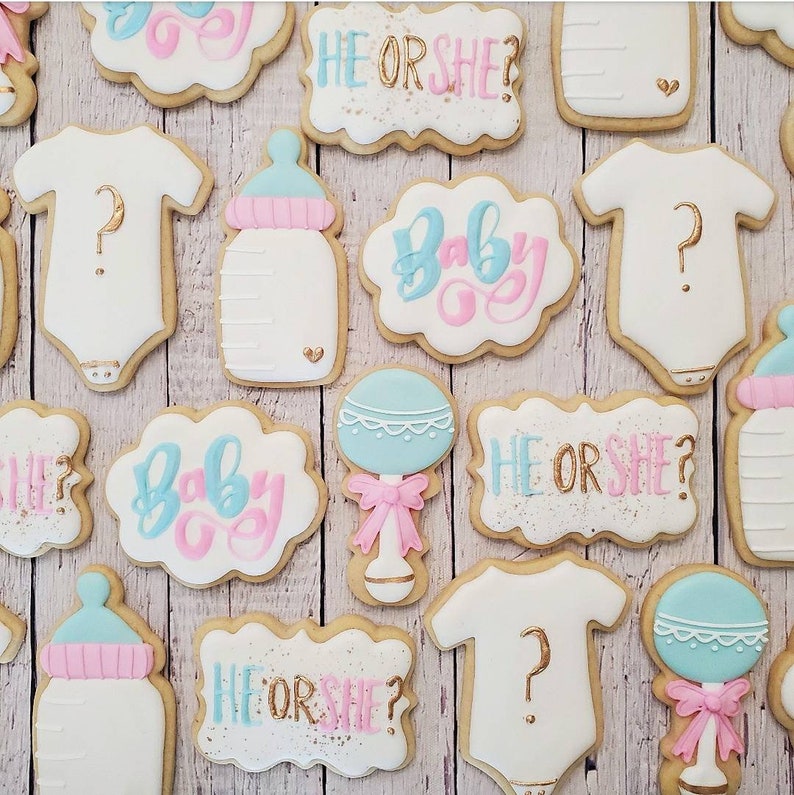 Baby Gender Reveal Cookies afbeelding 2