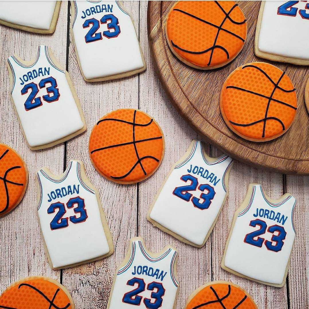 Basketball Cookies Jersey Cookies Lakers Cookies 