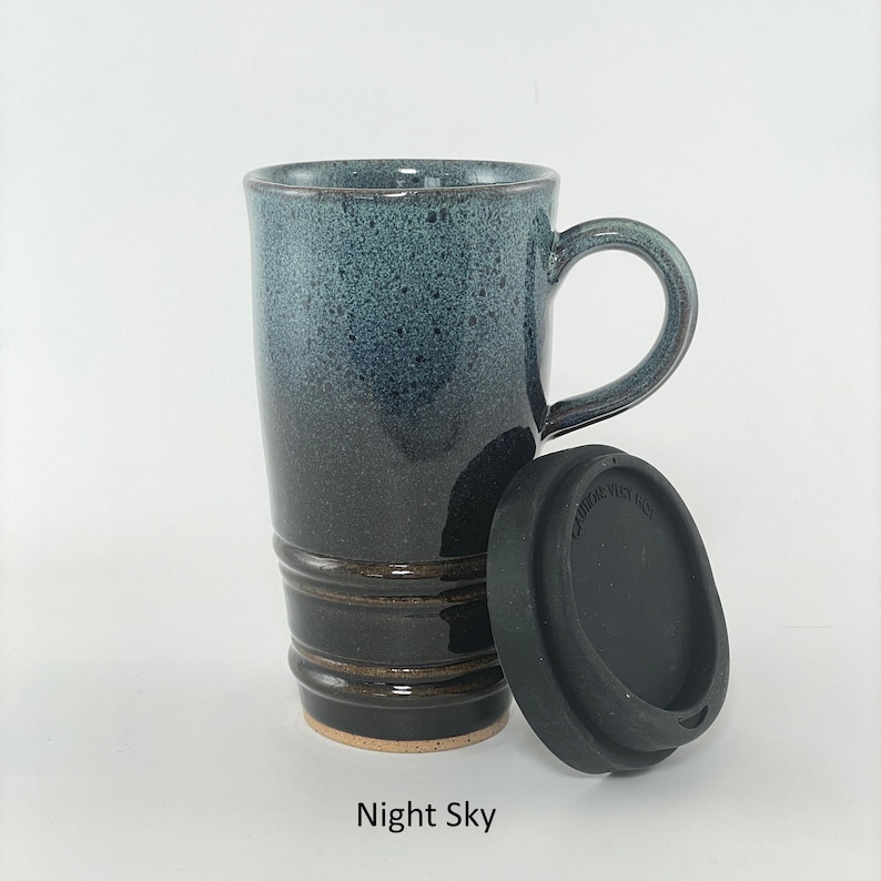 A Night Sky Travel Mug with Lid