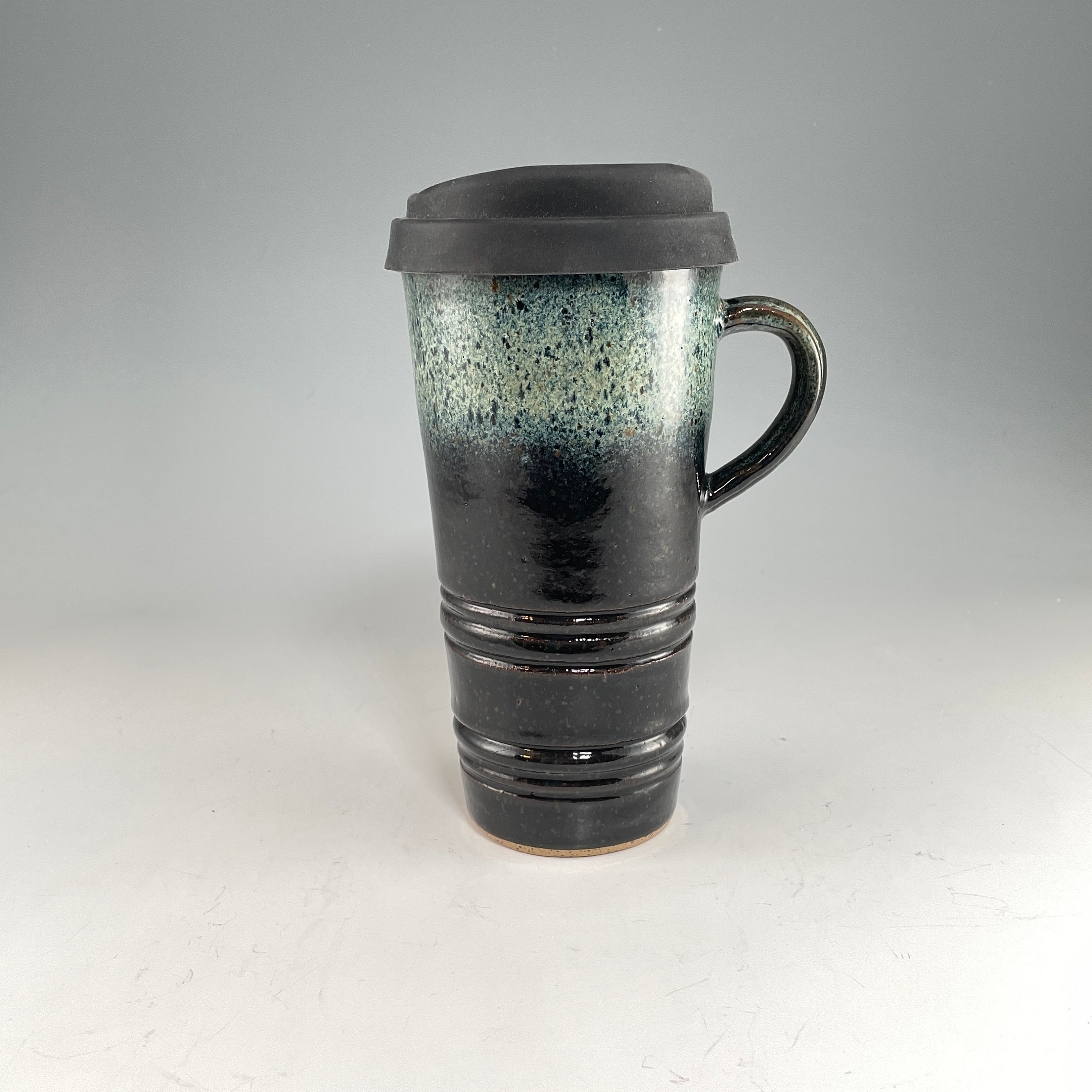Large Travel Mug With Silicone Snap Lid Handcrafted Travel -  in 2023