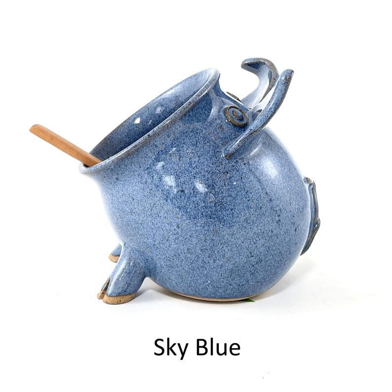 A Sky Blue Salt Pig