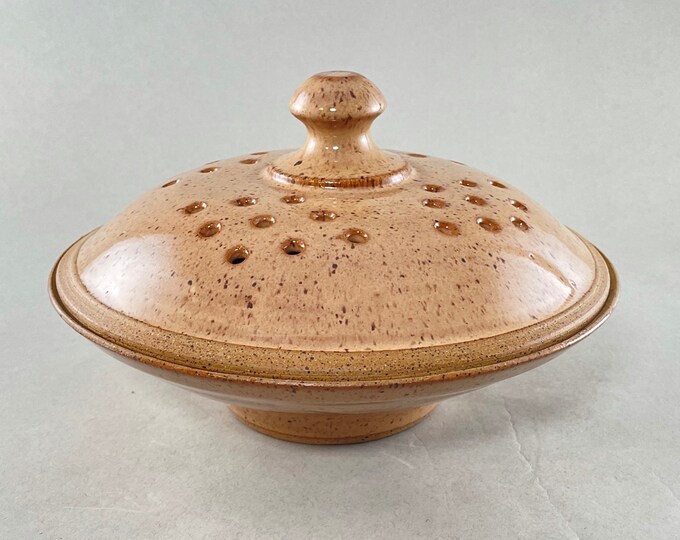 Pottery Microwave Popcorn Popper With Lid Individual Serving Etsy