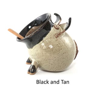 A Black and Tan Salt Pig