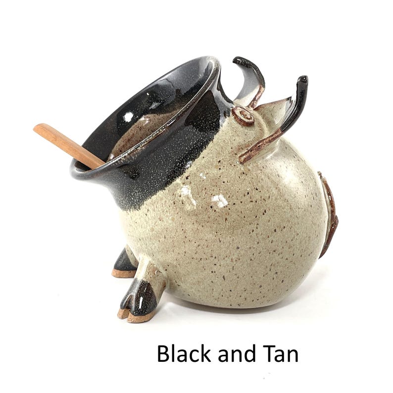 A Black and Tan Salt Pig