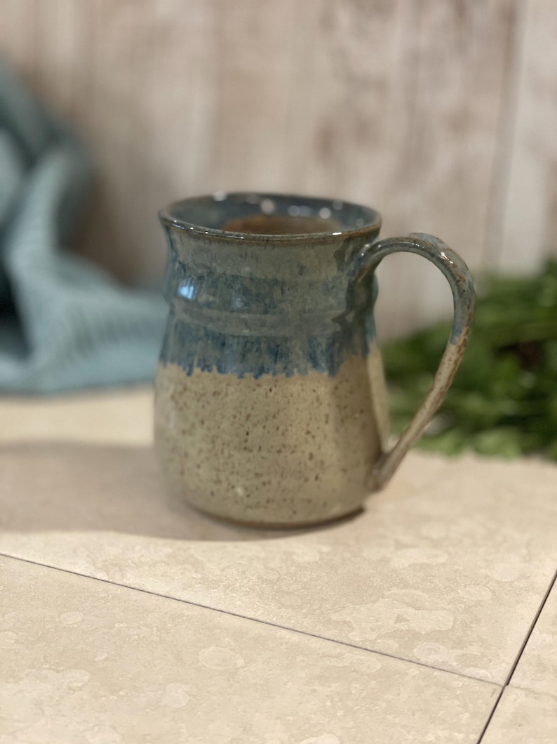 Handmade Pottery Mug: Extra Large 17-20 oz Ceramic Coffee Cup image 3