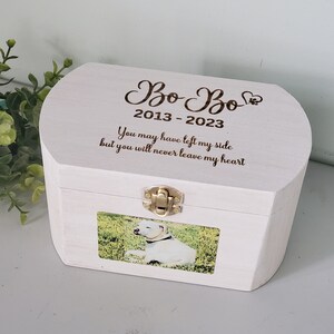 Pet Urn for cats with photos, Pet Memorial Box Urn, personalized dog urn, Wood Dog Urn, Wood Cat Urn, keepsake Box for Pet, Box for ashes