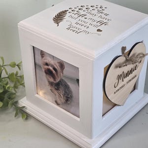 Urna para mascotas, urna para cenizas de mascotas, urna para mascotas con fotos, urna para perros, urna para gatos, urna para perros, urna conmemorativa para mascotas imagen 8