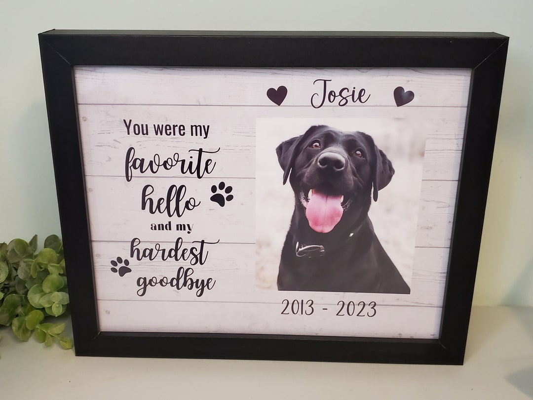 Pet Memorial Picture Frame, Pet Memorial, Dog Memorial Photo Frame, Cat