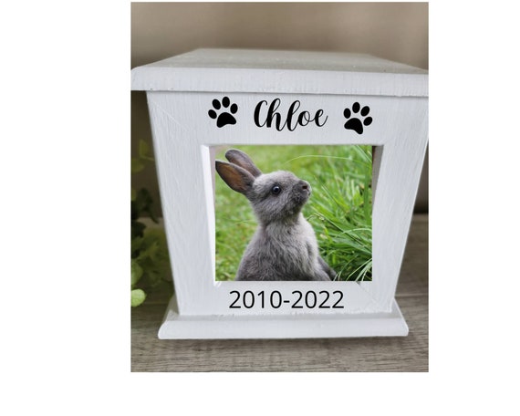 Pet Urn With Photos Urn for Rabbit Rabbit Memorial Box - Etsy