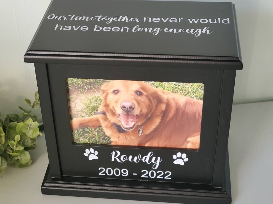 Pet Urn for Dogs Urn for Large Dogs Pet Urn With Photos Pet Etsy