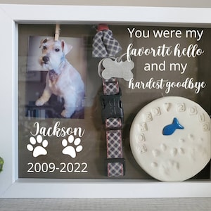 Pet Memorial, pet Memorial Shadowbox, Dog Memorial , Cat Memorial, Loss of Pet Gift, Personalized Pet Memorial Shadow box, Pet Sympathy Gift