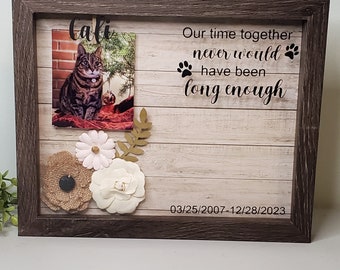 Pet memorial, pet Memorial Shadowbox, Dog Memorial, Cat Memorial, Loss of Pet Gift, Personalized Pet Memorial Shadowbox, Pet Sympathy Gift