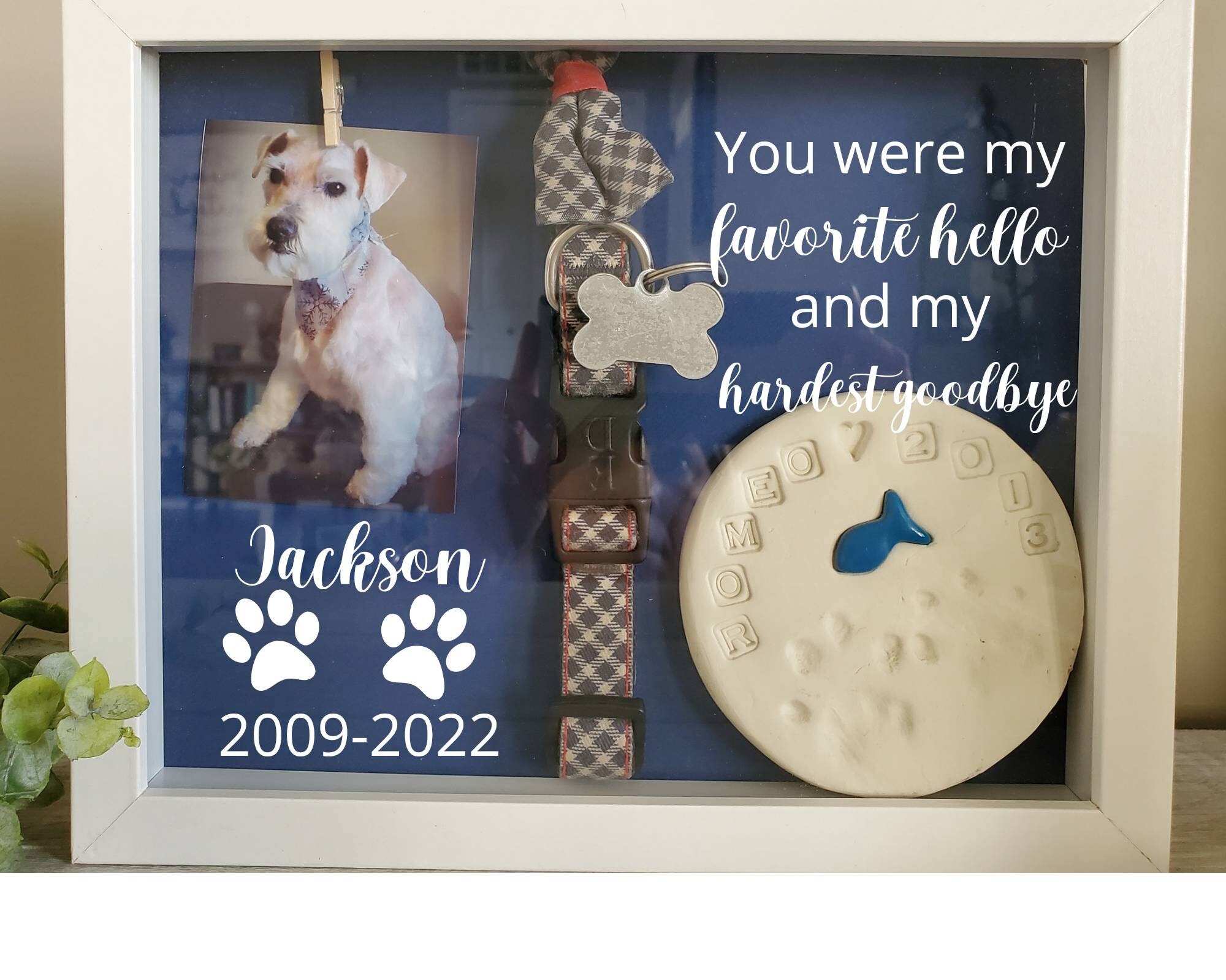 Pet Memorial, Pet Memorial Shadowbox, Dog Memorial , Cat Memorial