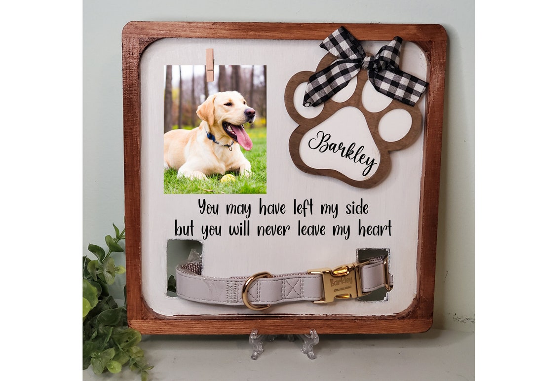 Colar Frame Dog Collar Memorial Frame Pet Memorial Frame for Dog Collar - Etsy