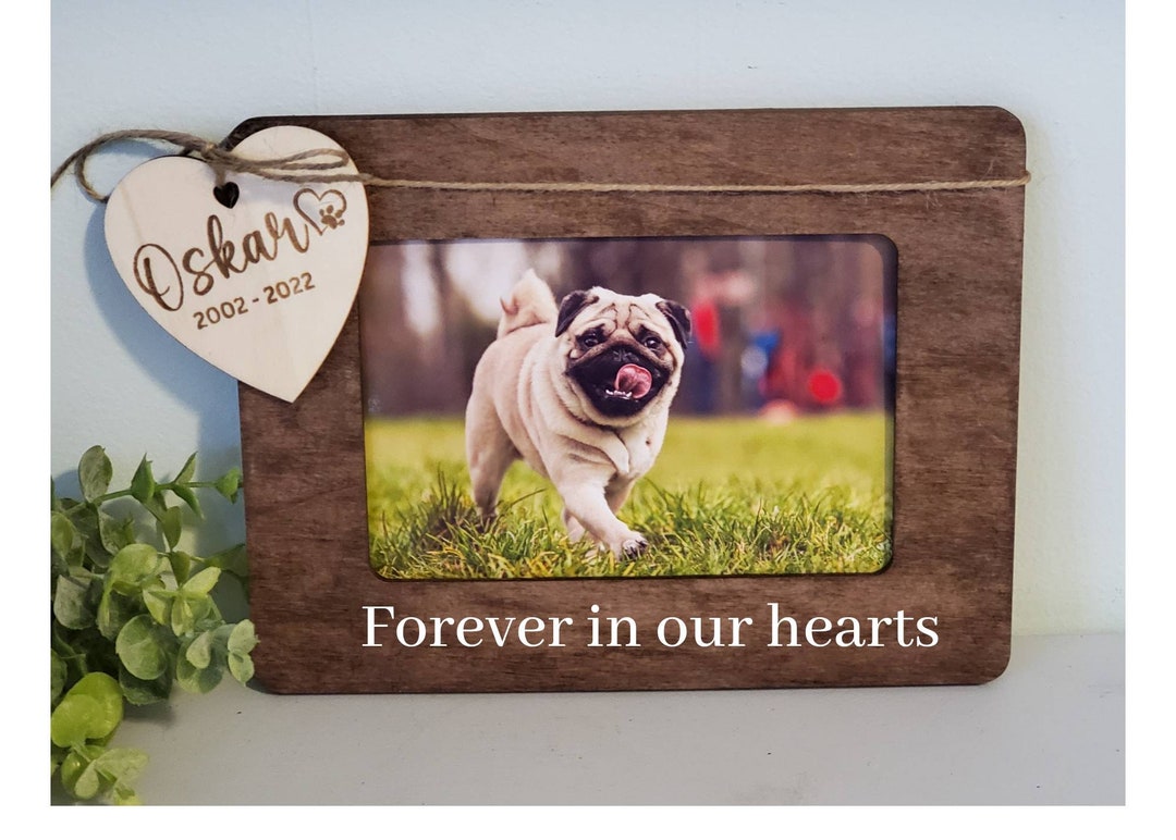 Pet Memorial Picture Frame, Dog Memorial, Cat Memorial, Gift for Loss ...