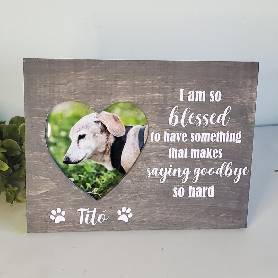 Pet Memorial Frame, Dog Memorial Frame, Cat Memorial, Loss of Pet Gift ...