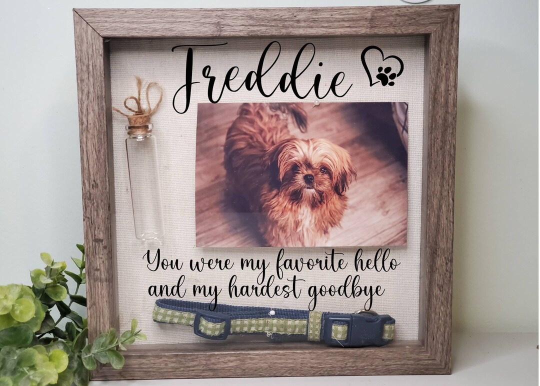 Pet Memorial Keepsake Jar for Fur, Dog Collar Memorial Holder, Cat