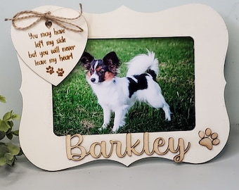 Pet Memorial Picture Frame, Pet Loss Gift for loss of dog, Pet Memorial Gift, Dog Photo Frame, Cat Photo Frame