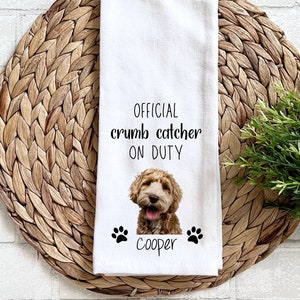 Personalized Dog Kitchen Towel, gift for Dog Lover, Dog towel, kitchen gift