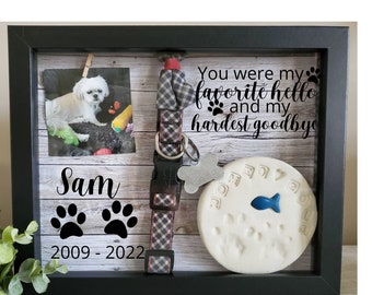 Pet Memorial Shadowbox, Pet Memorial, Dog Memorial Cat Memorial