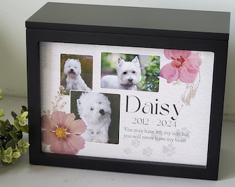 Custom Pet Urn for Dogs With Photo, Large Dog Urn, Pet Memorial