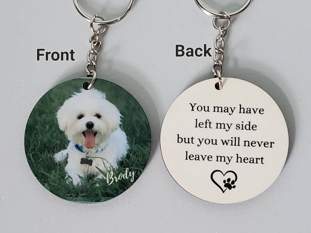 Pet Memorial Keychain, Dog Memorial Keychain, Dog Photo Keychain, Pet