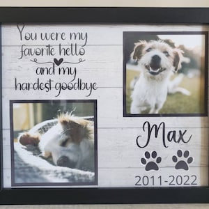 Pet Memorial, Dog Memorial Picture frame, Cat Memorial, Loss of Pet Gift, Personalized Pet Memorial, Pet Sympathy Gift,Pet memorial