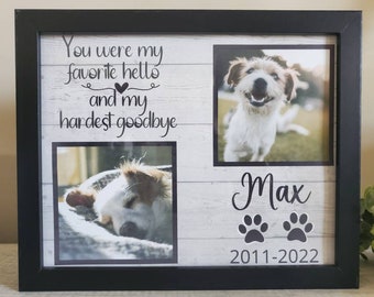 Pet Memorial, Dog Memorial Picture frame, Cat Memorial, Loss of Pet Gift, Personalized Pet Memorial, Pet Sympathy Gift,Pet memorial
