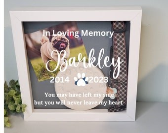 Pet Memorial, Pet Memorial Shadowbox, Dog Memorial , Cat Memorial, Loss of Pet Gift, Personalized Pet Memorial Shadowbox, Pet Sympathy Gift