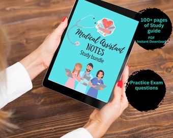 Medical Assistant Study Guide CCMA EXAM study guide, digital download