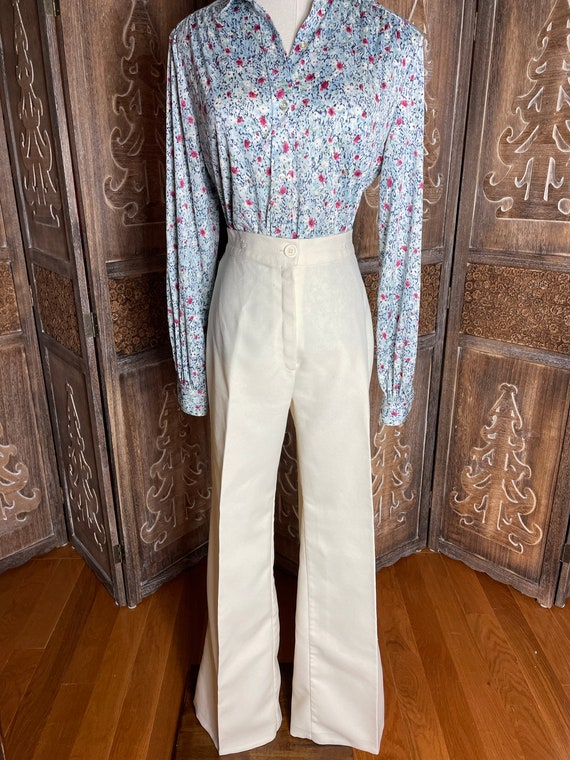 Womens Vintage Winter White Dress Pants 