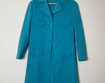 Vintage blue Princess cut coat size small