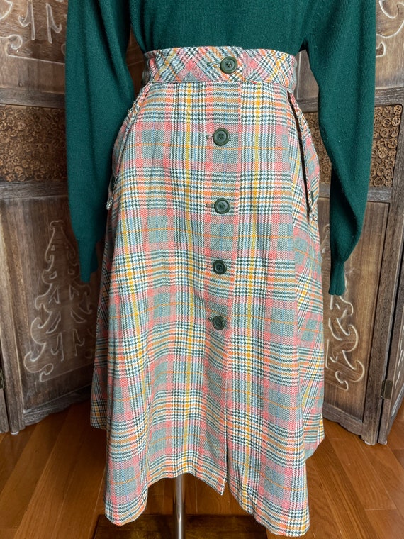 Womens Vintage Bobbie Brooks A-line Skirt 