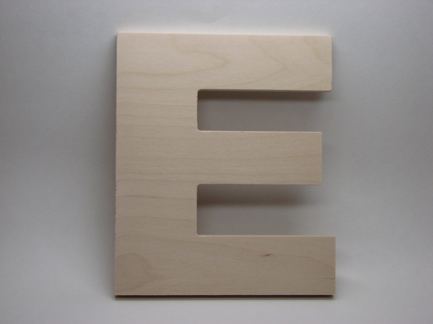Wooden Fillable Letter E 22cm