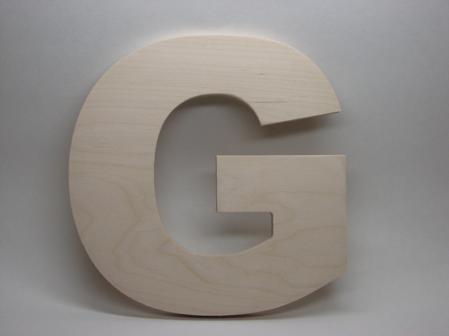 Package of 1, 6 Inch X 3/4 Thickness Baltic Birch Wood Letter g