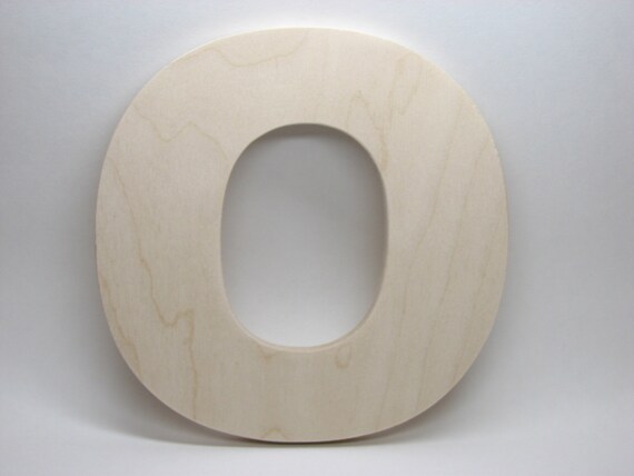 Unfinished Wood Letter O - 8 Inch Blank MDF Craft Cutout | Curlz Font DIY Monogram Decor - View #7