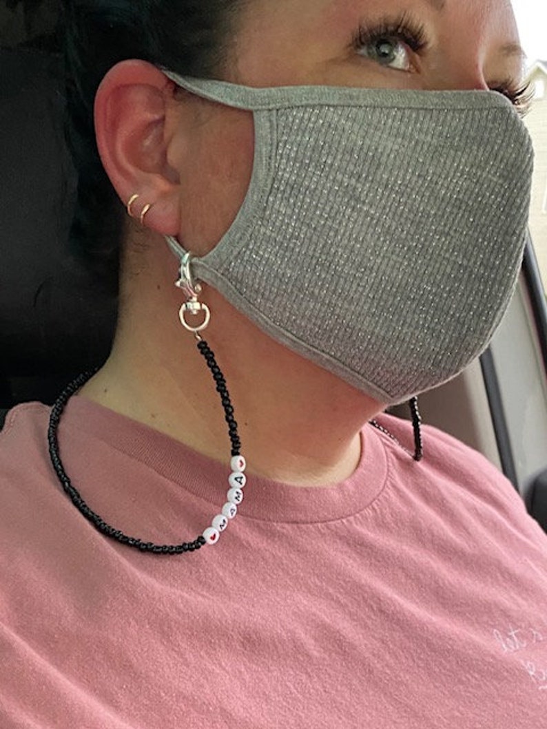 Beaded Face Mask Chain Etsy