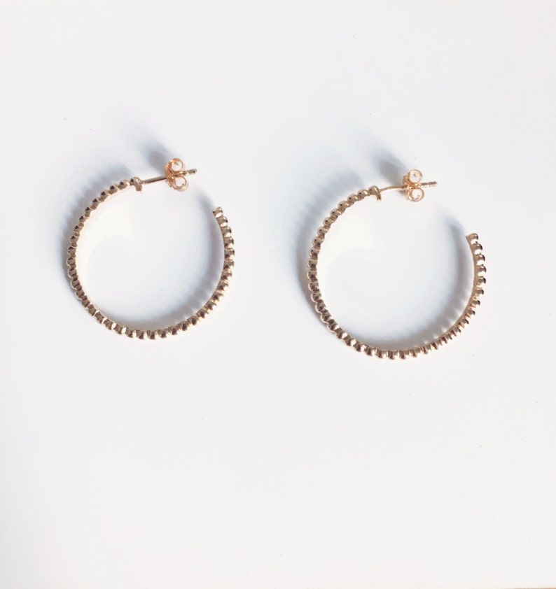 gold plated earrings Jewelry 18K gold plated hoop earrings 750