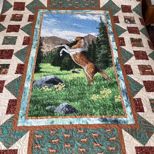 Horse Quilt Etsy