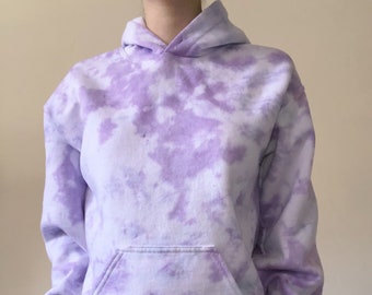lavender tie dye hoodie